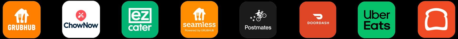 Delivery app logos