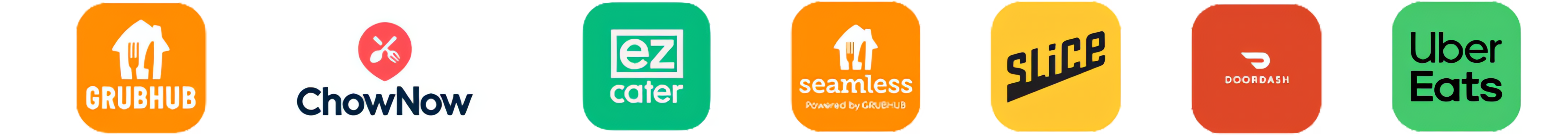 Compatible with Grubhub, ChowNow, EZCater, Seamless, Slice, DoorDash, and Uber Eats